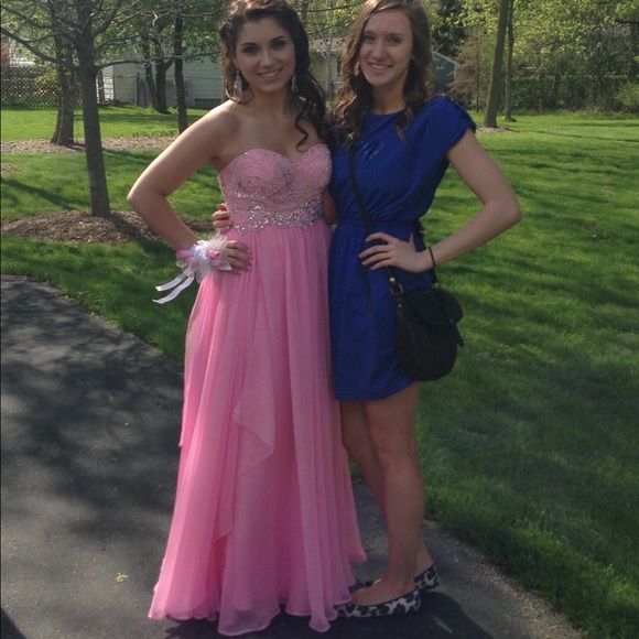 bubblegum pink prom dress